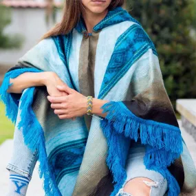 Earth and Water Alpaca Poncho