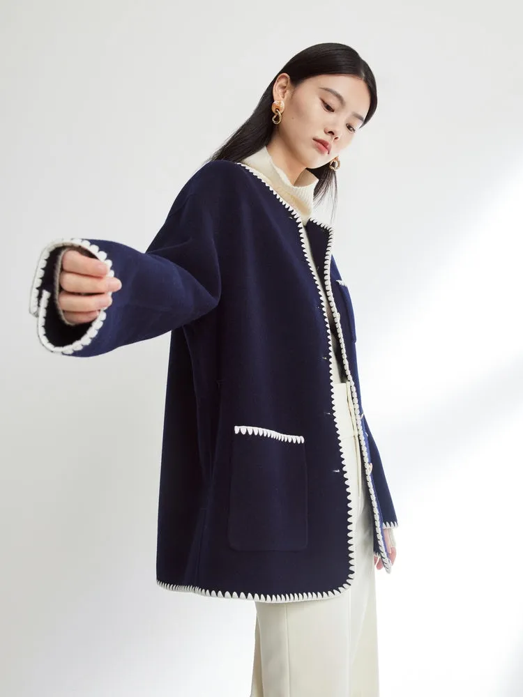 EP YAYING Parisian-style Oversized Coat