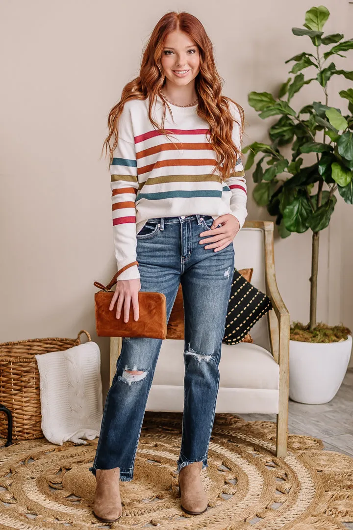 Feeling Bold Multi Stripe Sweater