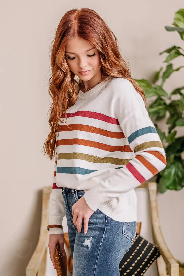 Feeling Bold Multi Stripe Sweater