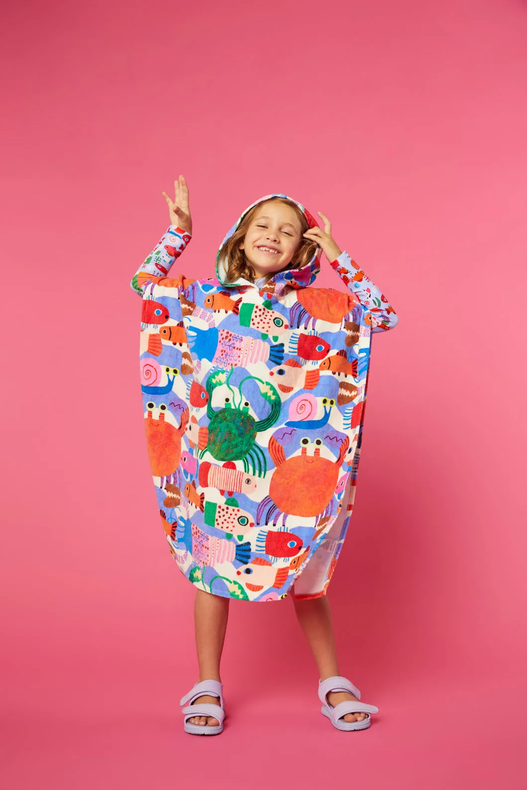 Fishy Kids Swim Poncho