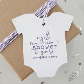 From My Shower To Yours Baby Shower Favor Tags