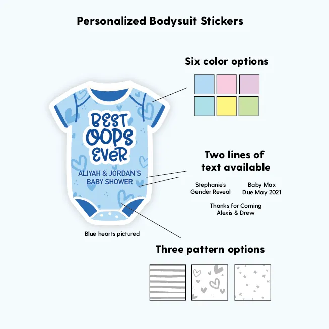 Funny Baby Shower Favor Labels Stickers