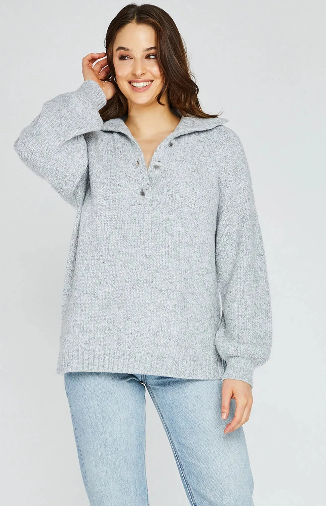 Gentle Fawn Alden Sweater | Heather Grey