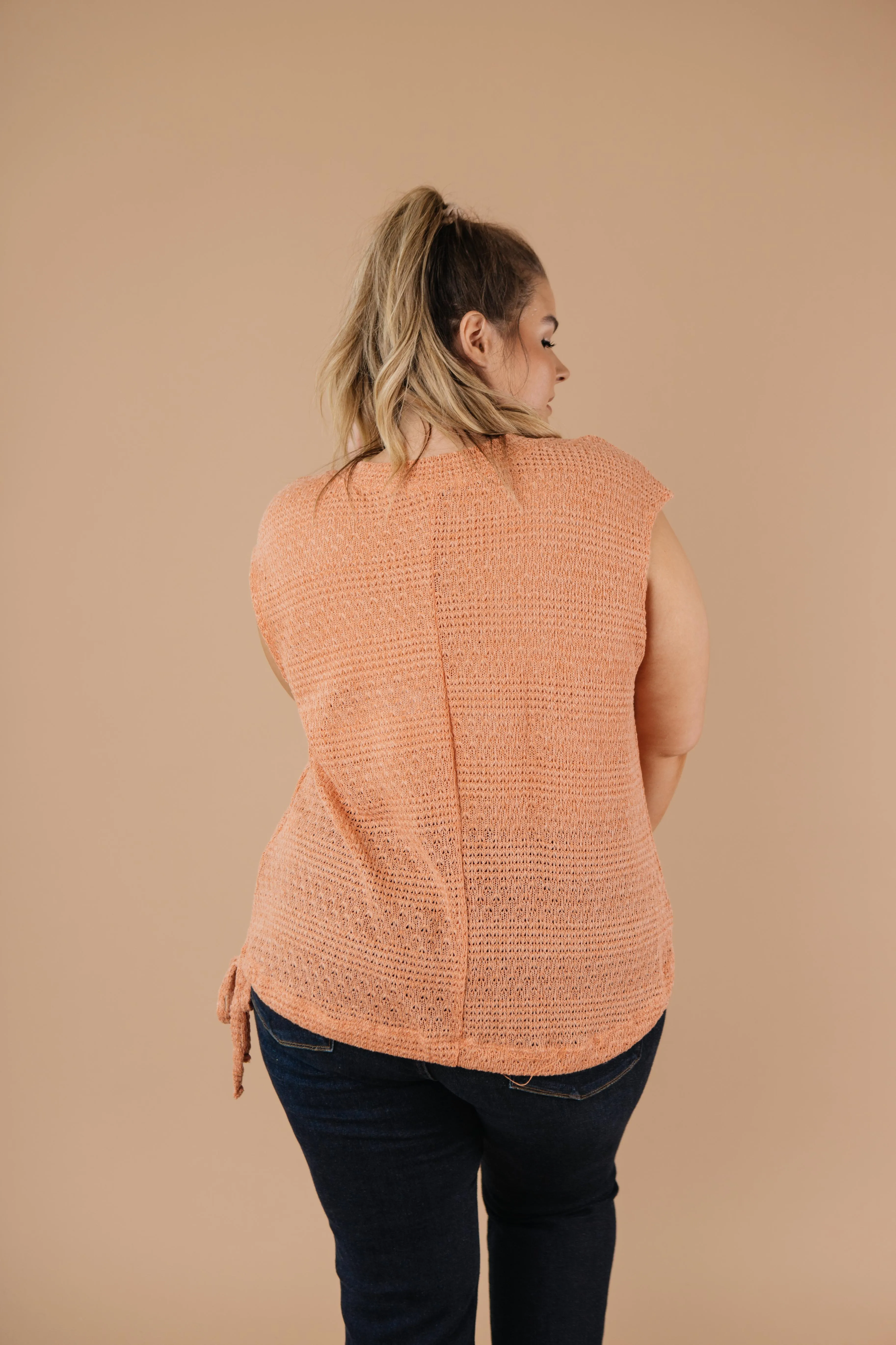 Girls Don't Sweat Sweater In Apricot