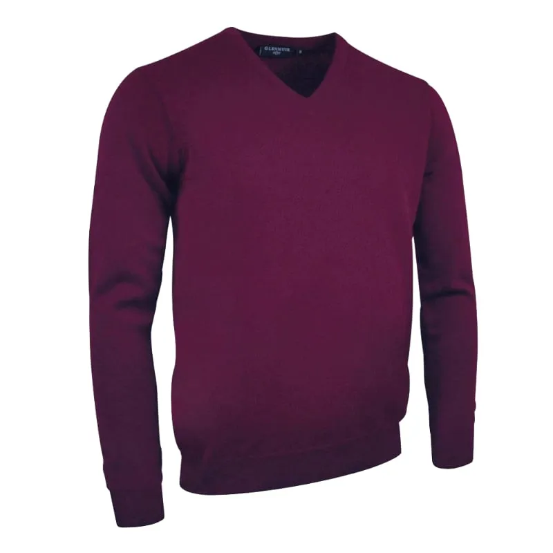 Glenmuir Mens Lomond Lambswool V Neck Golf Sweater