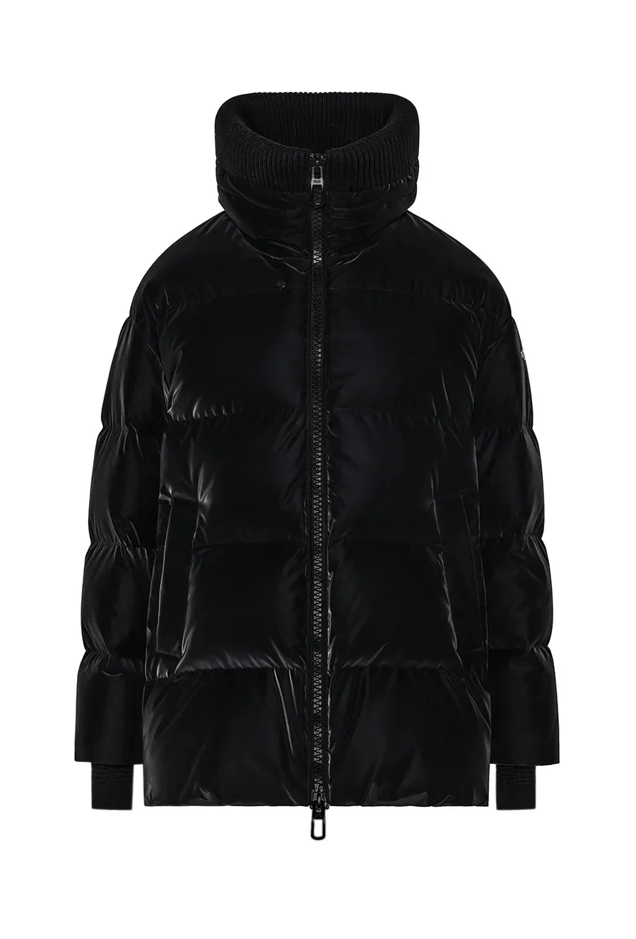 Glossy Down Jacket - Black