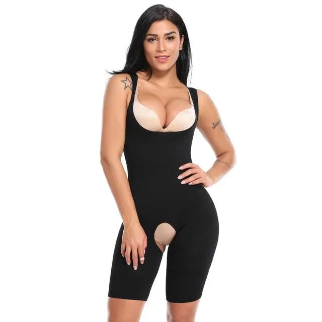 Gorgeous Women Shapewear Full Body Shaper Slimming Bodysuit Open Crotch Corset Waist Trainer Shaping Underwear Postpartum Recovery Sheath (FH)(FHW1)(1U31)(1U24)