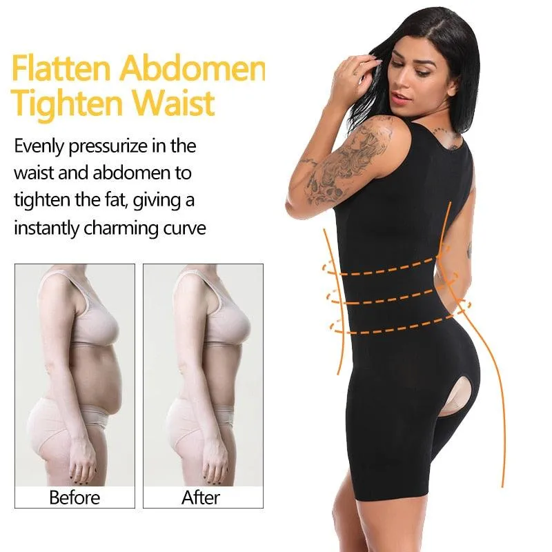 Gorgeous Women Shapewear Full Body Shaper Slimming Bodysuit Open Crotch Corset Waist Trainer Shaping Underwear Postpartum Recovery Sheath (FH)(FHW1)(1U31)(1U24)