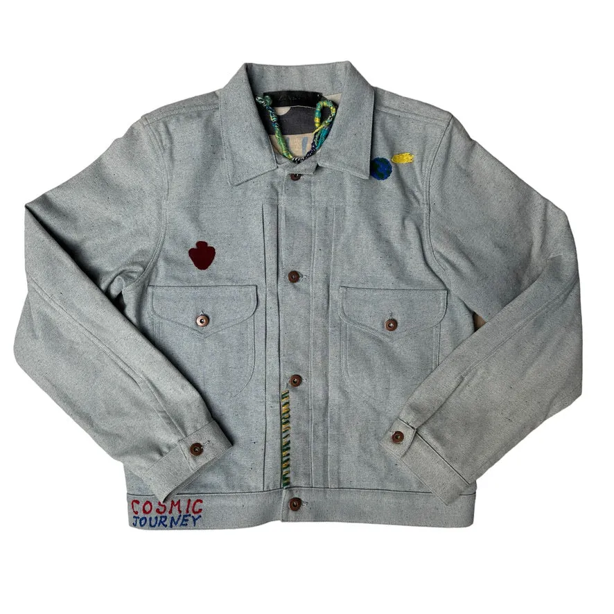 Grey Denim Jacket - M