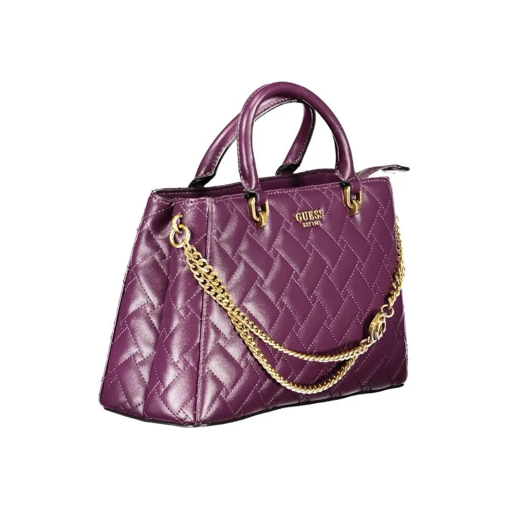 Guess Jeans Purple Polyethylene Handbag