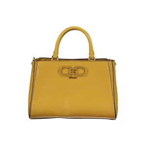 Guess Jeans Yellow Polyethylene Handbag