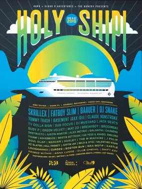 Hard Holy Ship 5 2015 Silkscreen Print by MFG- Matt Goldman