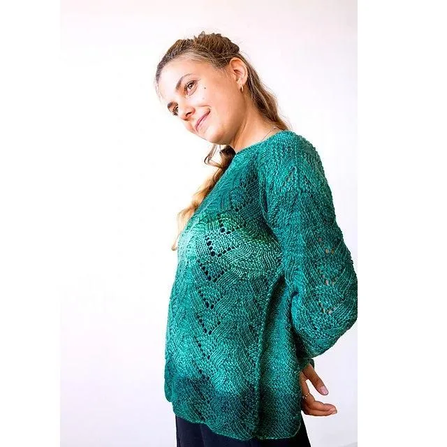 Harvest Sunset Oversized Sweater Pattern - Harvest / Monokrom Worsted