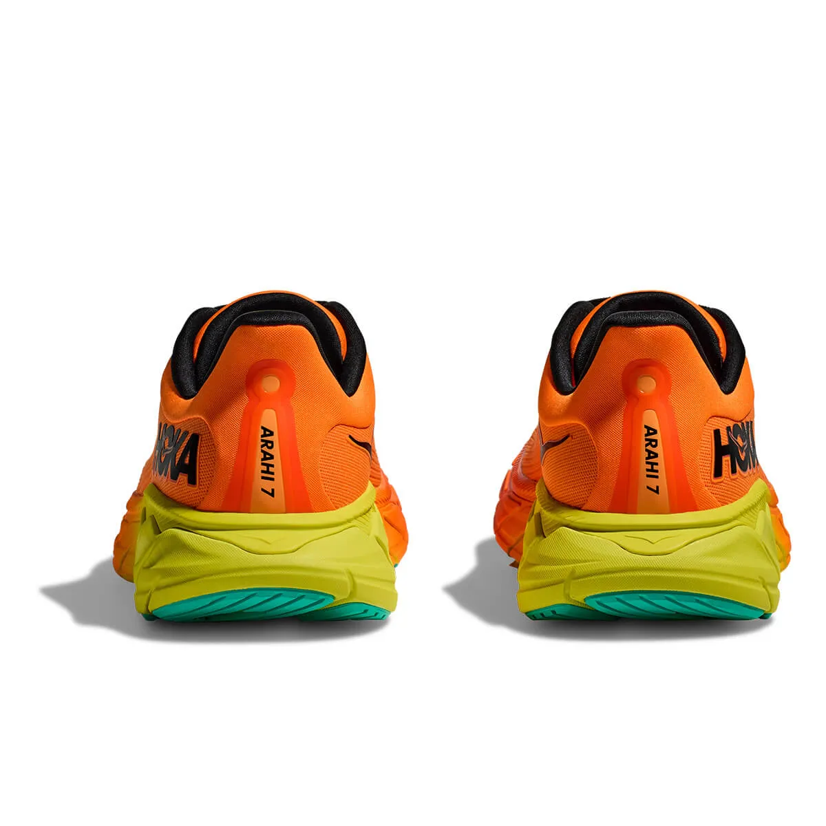 Hoka Arahi 7 Mens | Electric Tangerine / Black