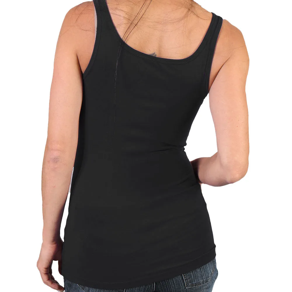 Hot Leathers GLC2363 Ladies Black Sugar Skull Thick Strap Tank Top Shirt