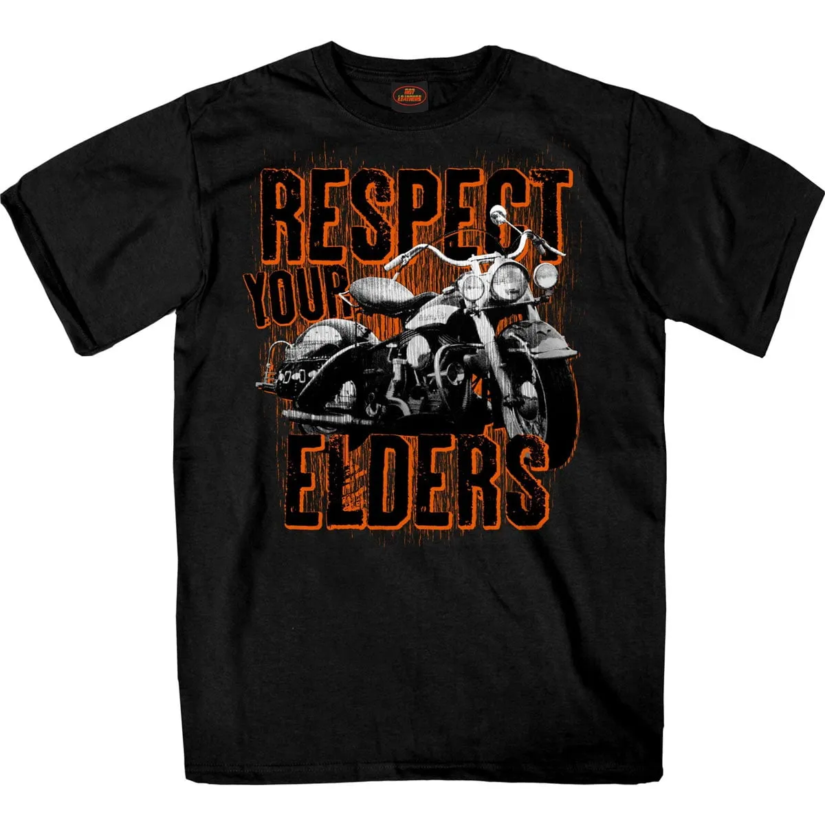 Hot Leathers GMS1533 Men’s Black Respect Your Elders Short Sleeve