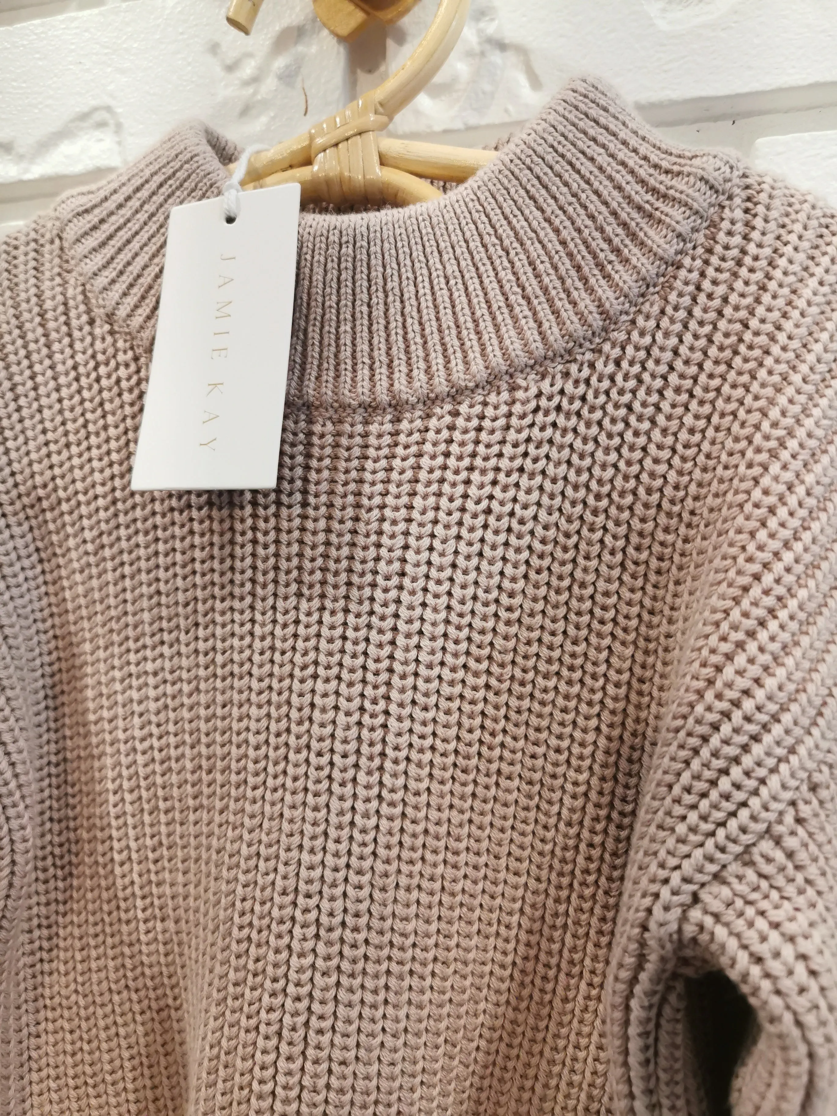 Jamie Kay Morgan Knit Jumper in Pink Grey (2T)