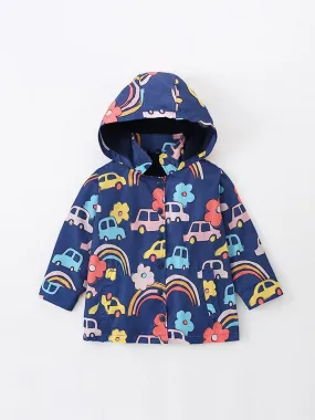 Kids' Hooded Jacket Windbreaker Lightweight Dinosaur Print Coat Autumn Long Sleeve Windproof Outwear by Kaja Clothing - Prima Coat