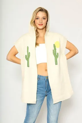 Knit Cactus Poncho