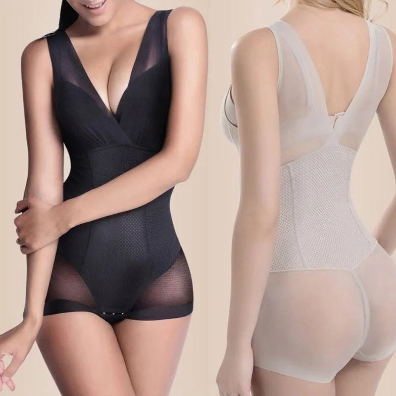 Ladies Briefs Shapewear Tummy Bodysuit Full Body Shaper Underwear Vest Bodysuits