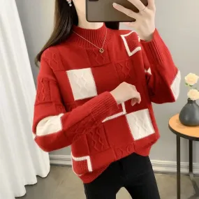 Loose Sweater.  New High-quality Long Sleeve Pullover