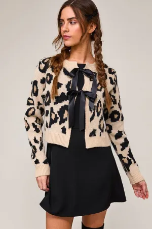 Lori Leopard Cardigan Sweater