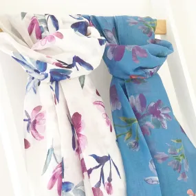 Magnolia Print Scarf