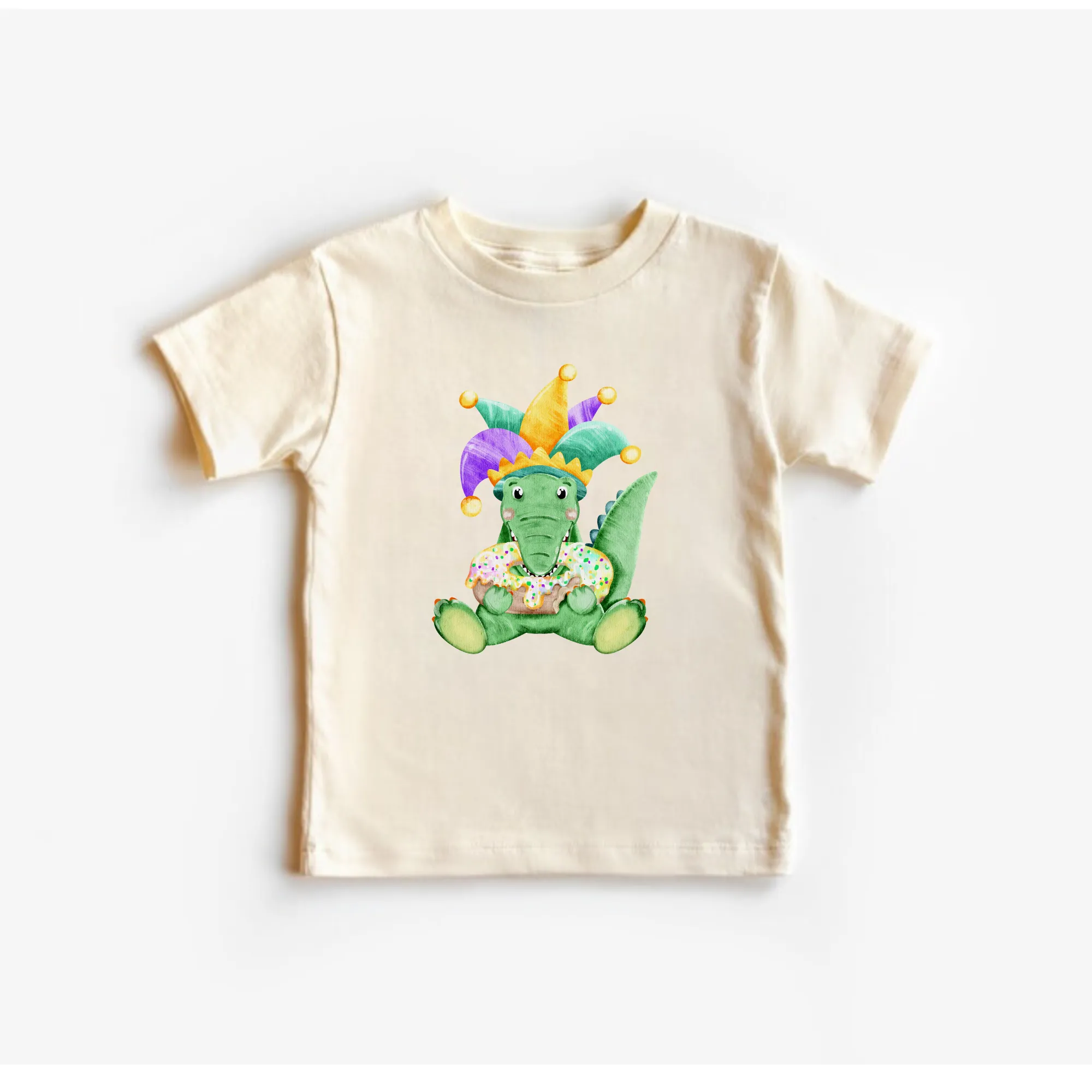 Mardi Gras Alligator Shirt for Kids