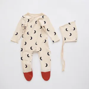 More than the Moon Cotton Romper and Hat