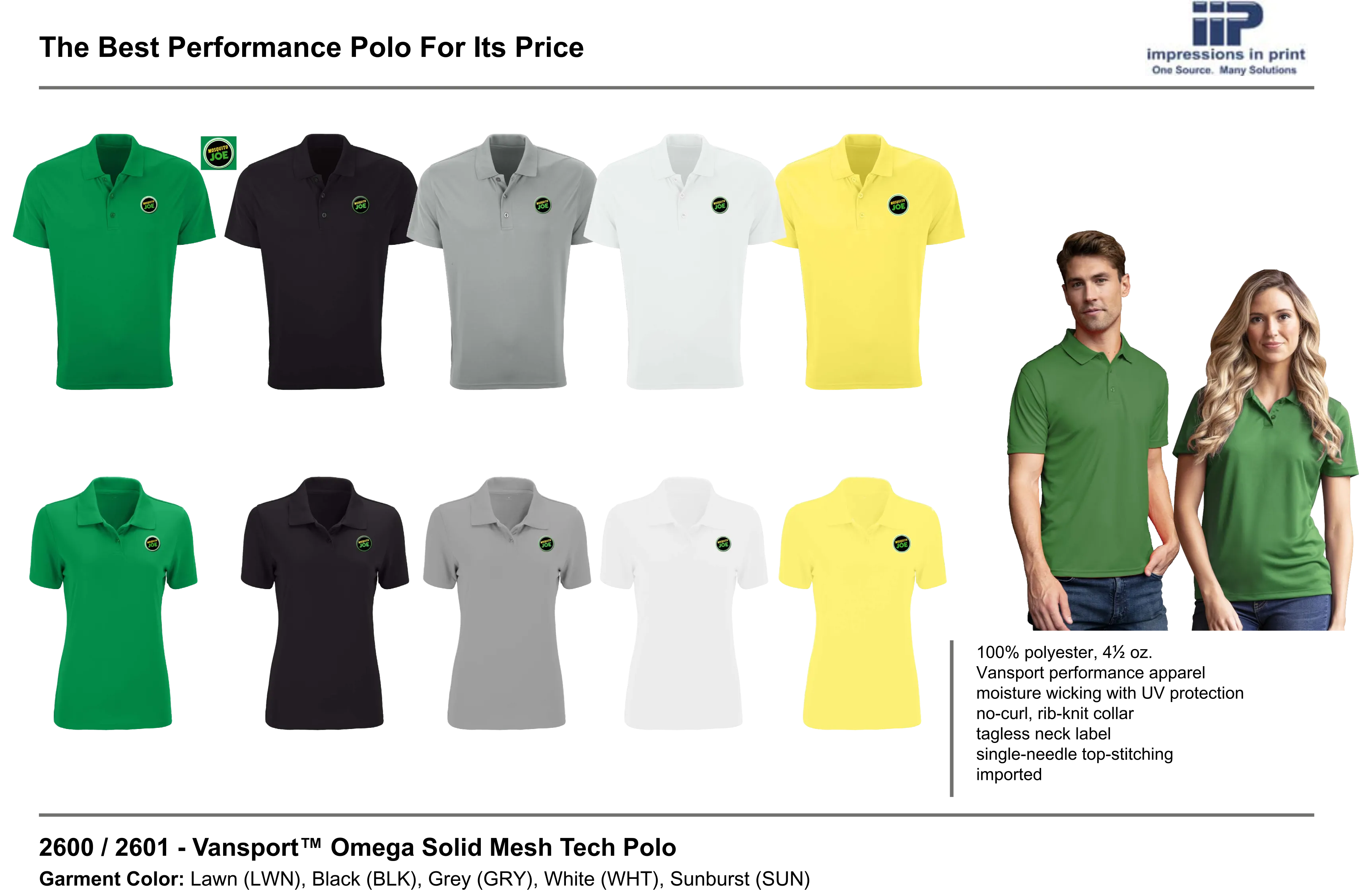 New! Tech Polo