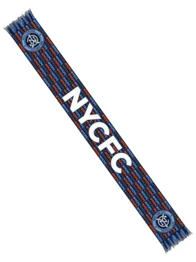 New York City FC Ruffneck Navy Locolor HD Acrylic Knit Scarf 6.5" x 60"