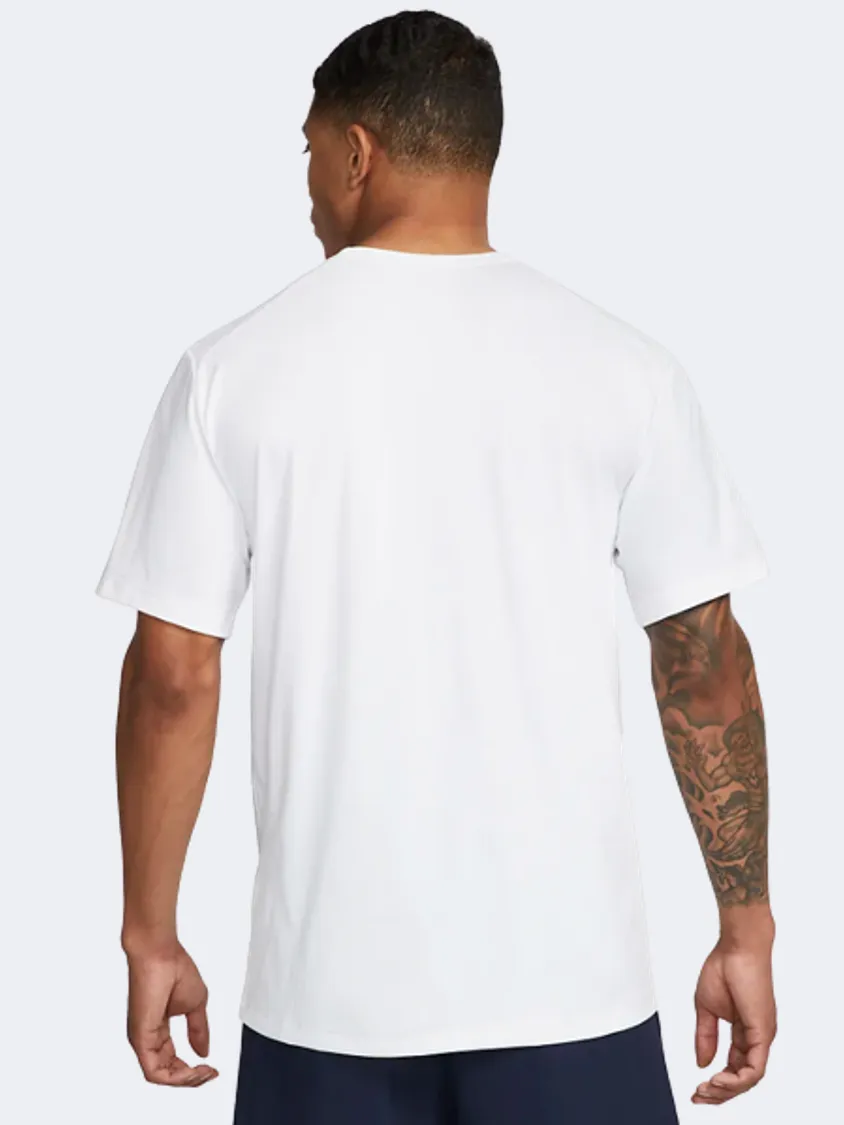 Nike Dri-Fit Uv Short-Sleeve Versatile Men Training T-Shirt White/Black