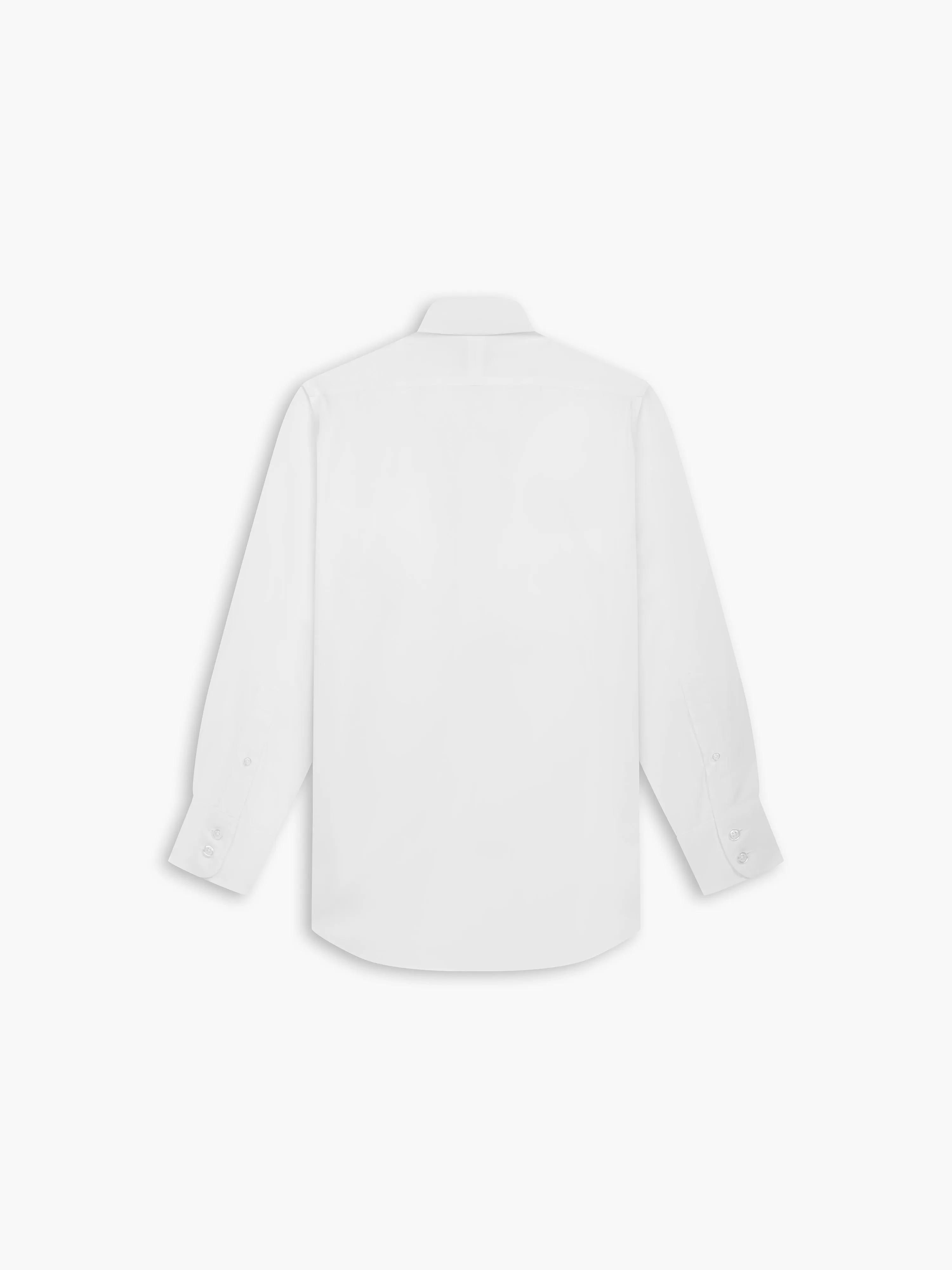 Non-Iron White Oxford Fitted Single Cuff Classic Collar Shirt