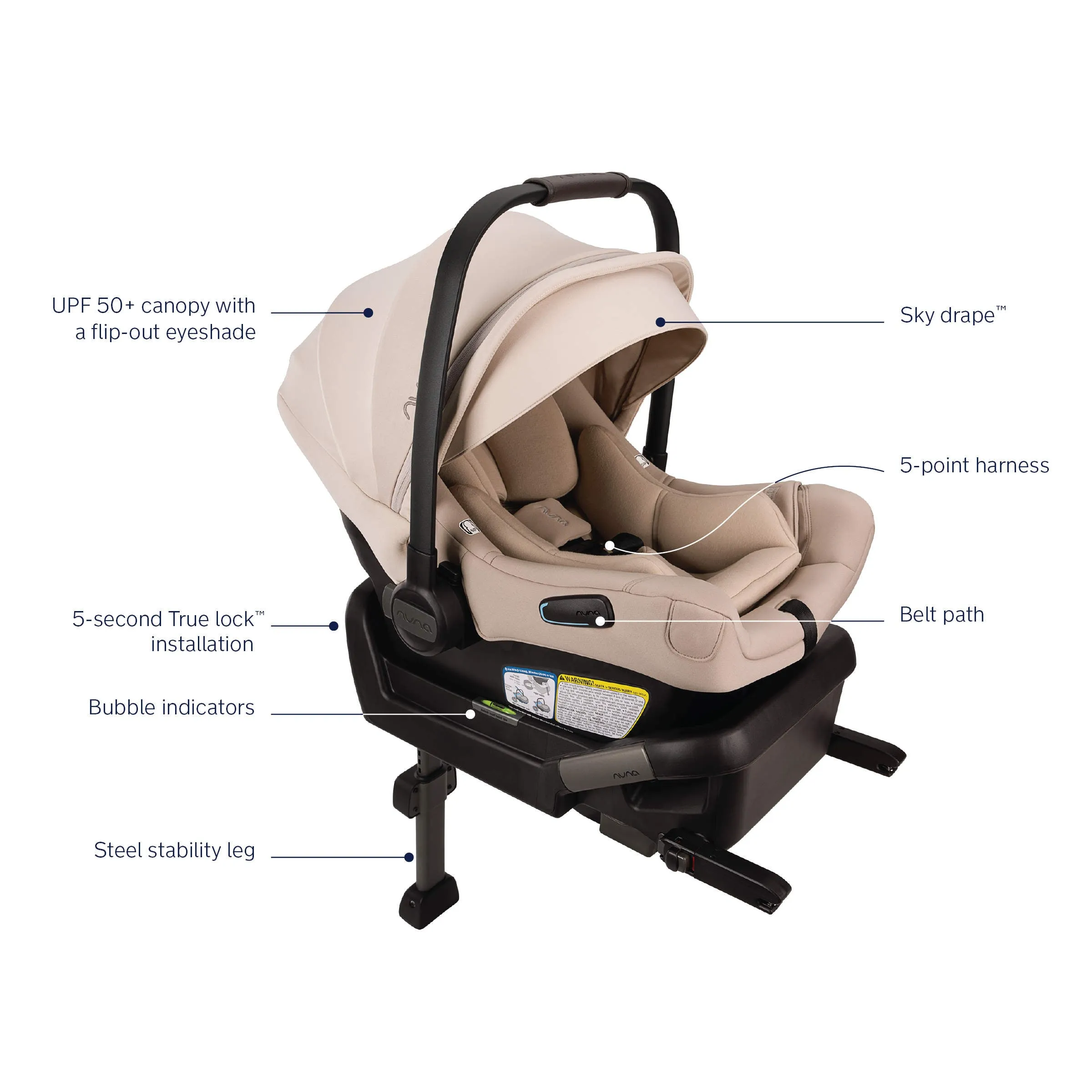 Nuna Pipa Aire Infant Car Seat   Pipa Series Base