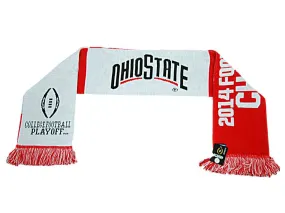 Ohio State Buckeyes 2014 Football National Champions Red Knit Scarf 8" x 60"