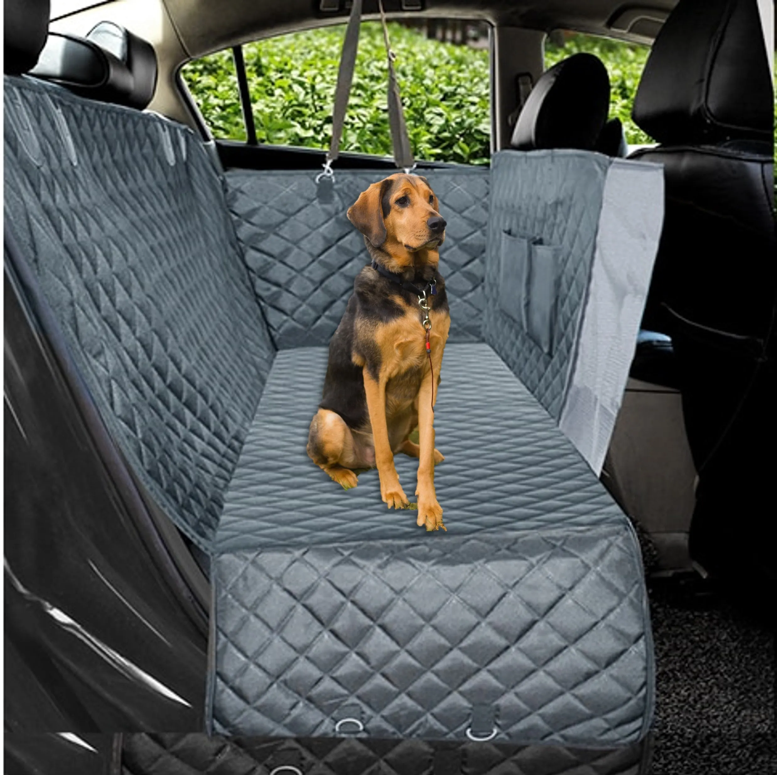 Pawlentine Dog Car Back Seat Cover. Luxury Car, Truck, SUV Hammock Pet Seat Cover. WickedYo.