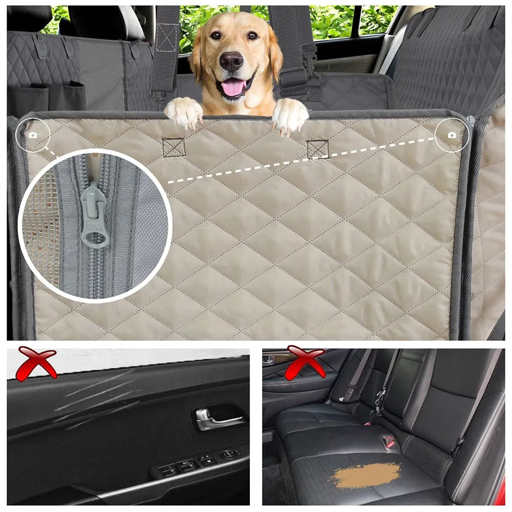 Pawlentine Dog Car Back Seat Cover. Luxury Car, Truck, SUV Hammock Pet Seat Cover. WickedYo.