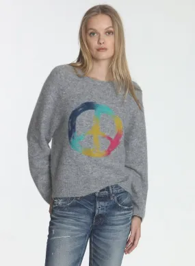 Peace Cozy Crew - Grey