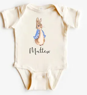 Personalized Baby Girl Neutral Gerber Onesie, neutral Petter  baby bodysuit, Neutral bodysuit , Personalized baby rabbit  Onesie