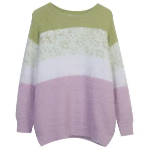 Pre Order:  Casual Gradient Mohair Knitted Sweater