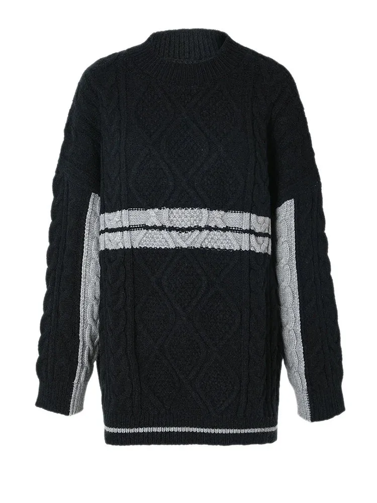 Pre Order:  Casual Striped Knitting Sweater