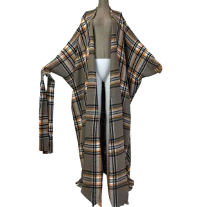 Pre Order: Cozy Plaid Kimono Cardigan - WINI