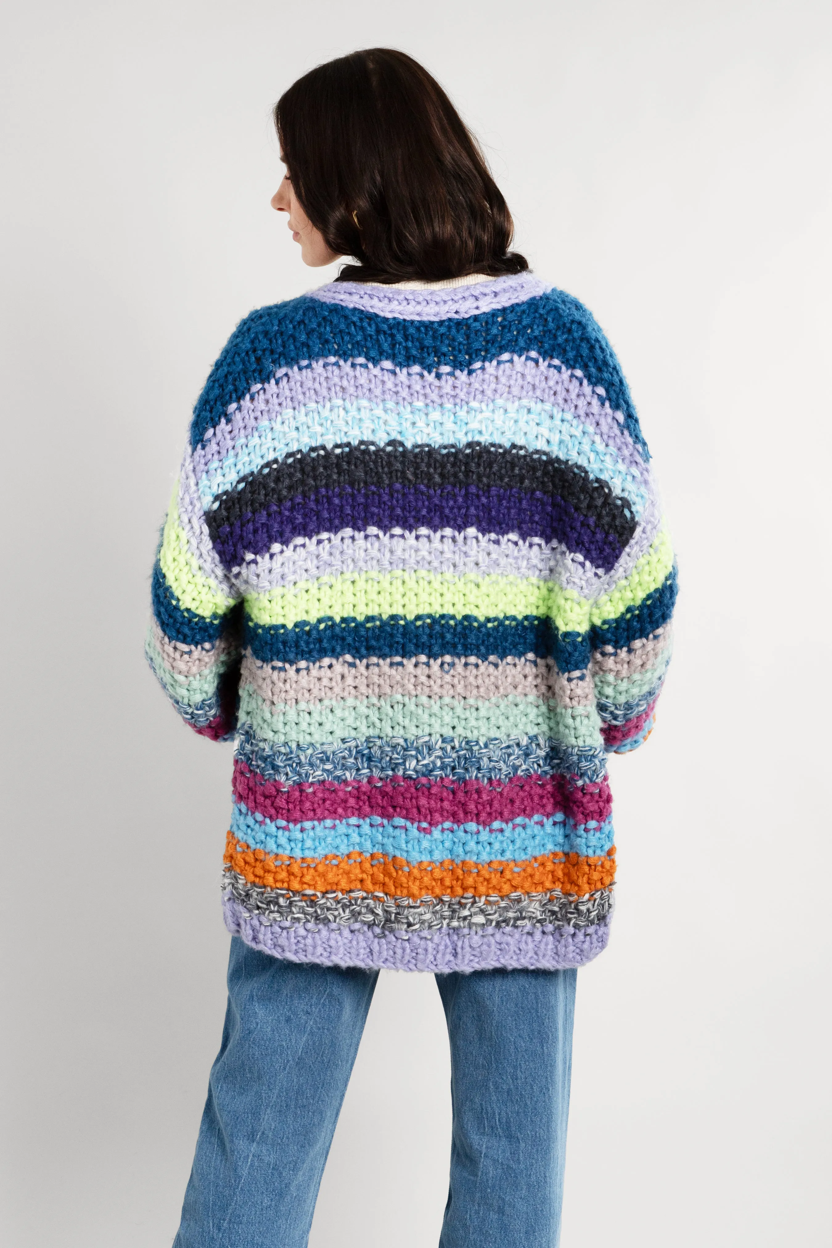 Rainbow Knitted Cardigan