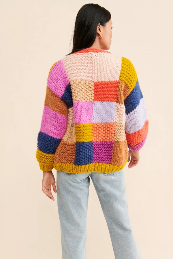 Rainbow Knitted Cardigan