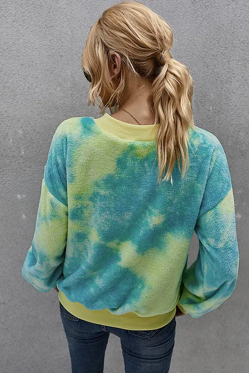 Ready For Fall Tie-Dye Fluffy Jacket - 4 Colors