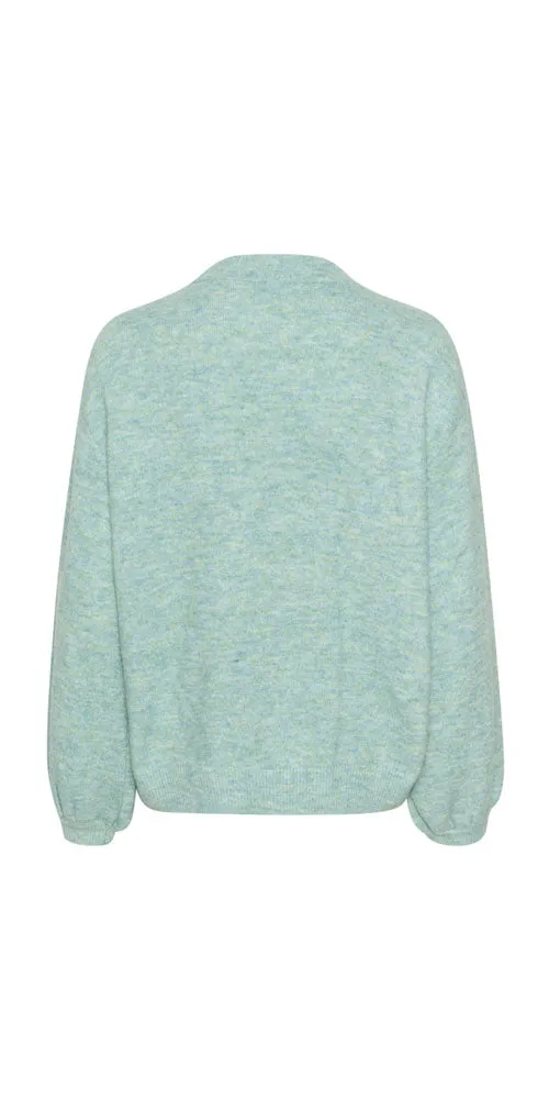 Saint Tropez Sparkle Sweater, aqua