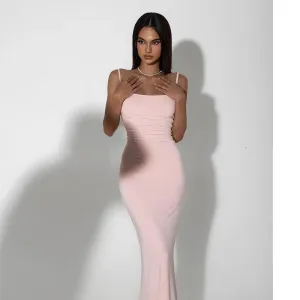 Sexy Fashion Print Sleeveless Strap Off Shoulder Bodycon Maxi Strapless Dress