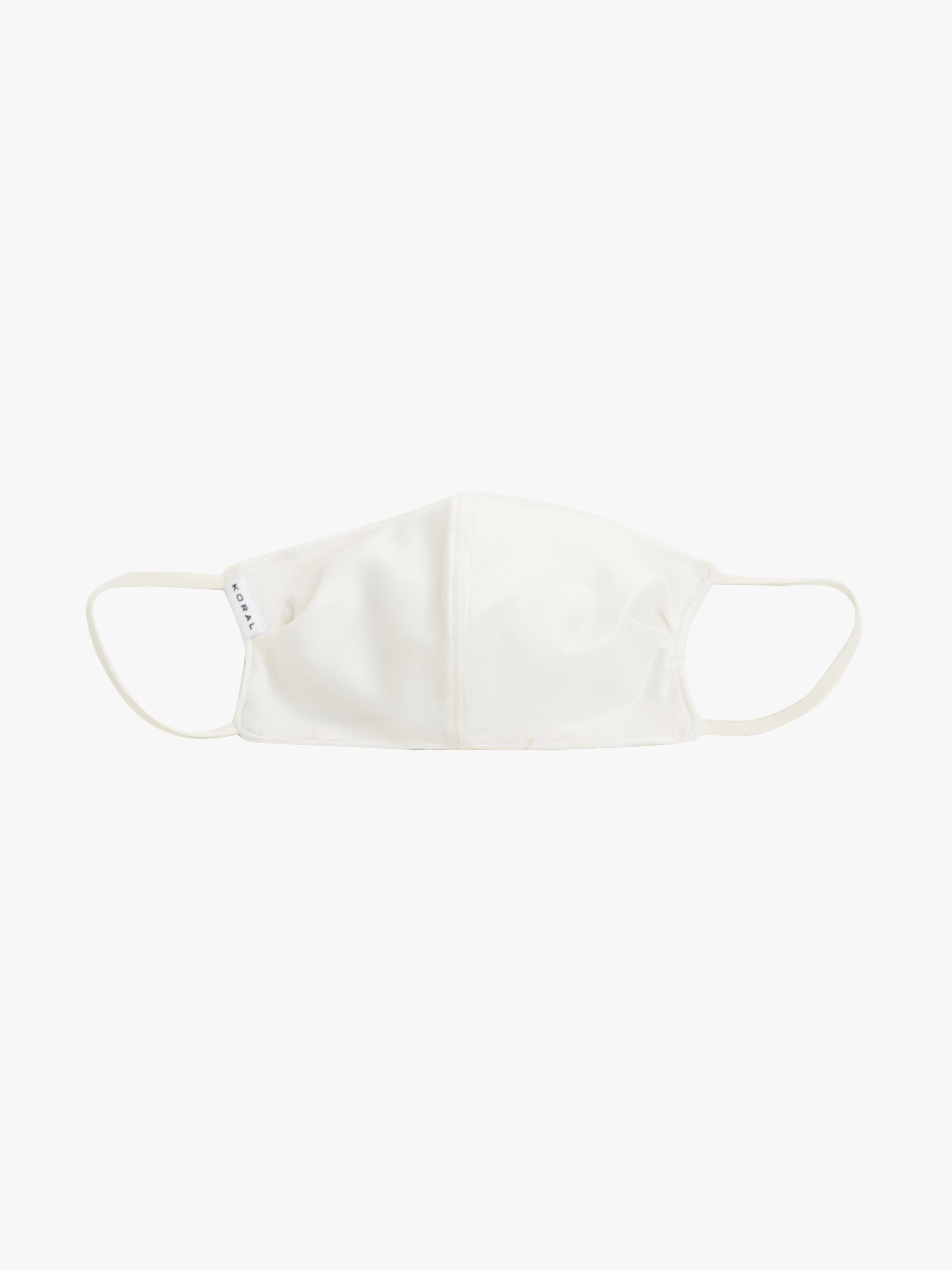 Shiny Netz Face Mask in White