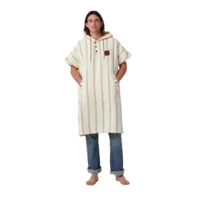 SLOWTIDE BAJA STRIPE PONCHO L/XL - CREAM